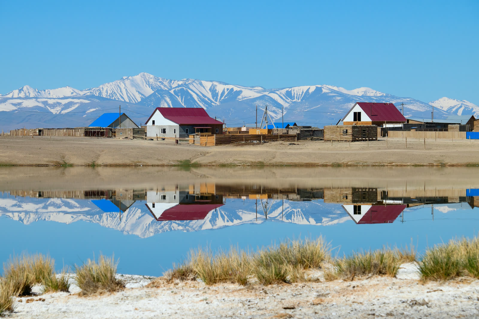 Panorama of Kosh-Agach, Altai Republic