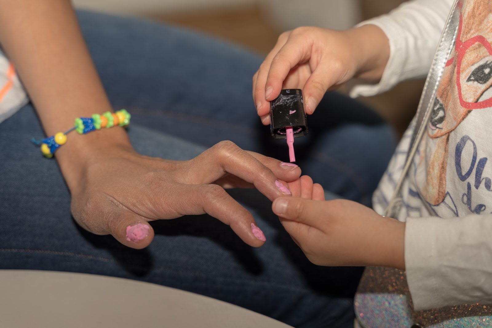 Close-up of a manicure