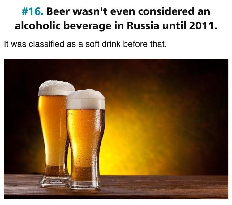The "Beer = Soft Drink" Myth