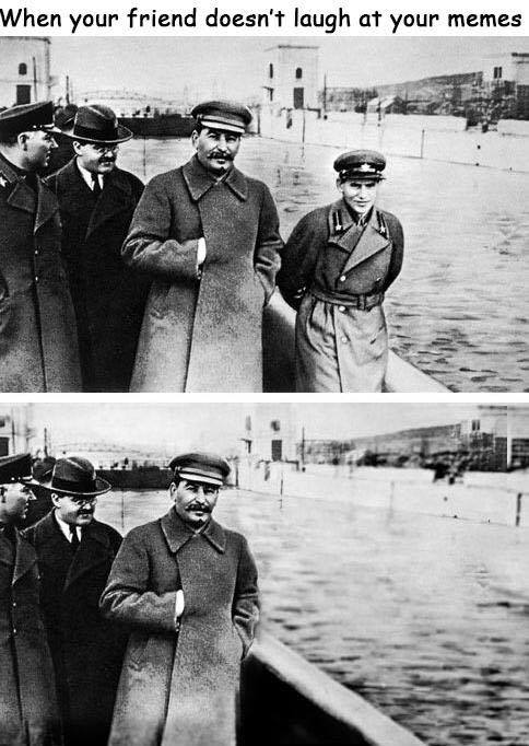 Stalin Photoshopping Enemies